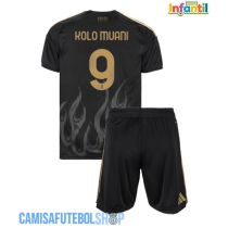 Camisa de time de futebol Juventus Randal Kolo Muani #9 Replicas 3º Equipamento Infantil 2026-27 Manga Curta (+ Calças curtas)